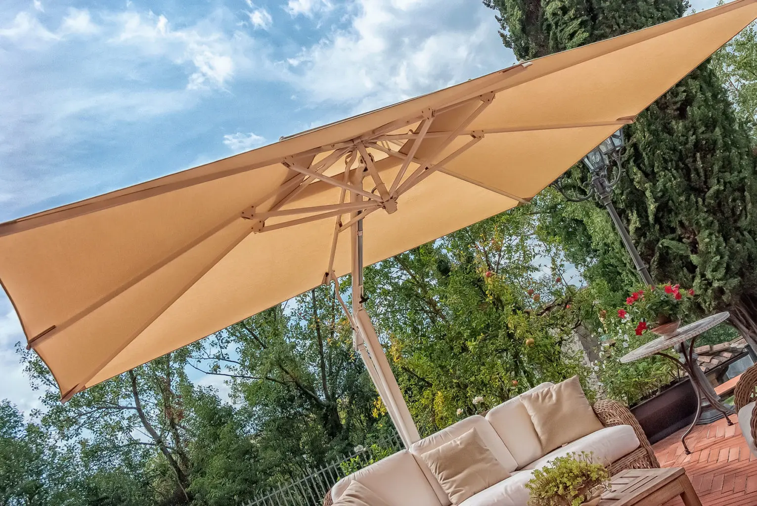 One Cantilever Outdoor Umbrella