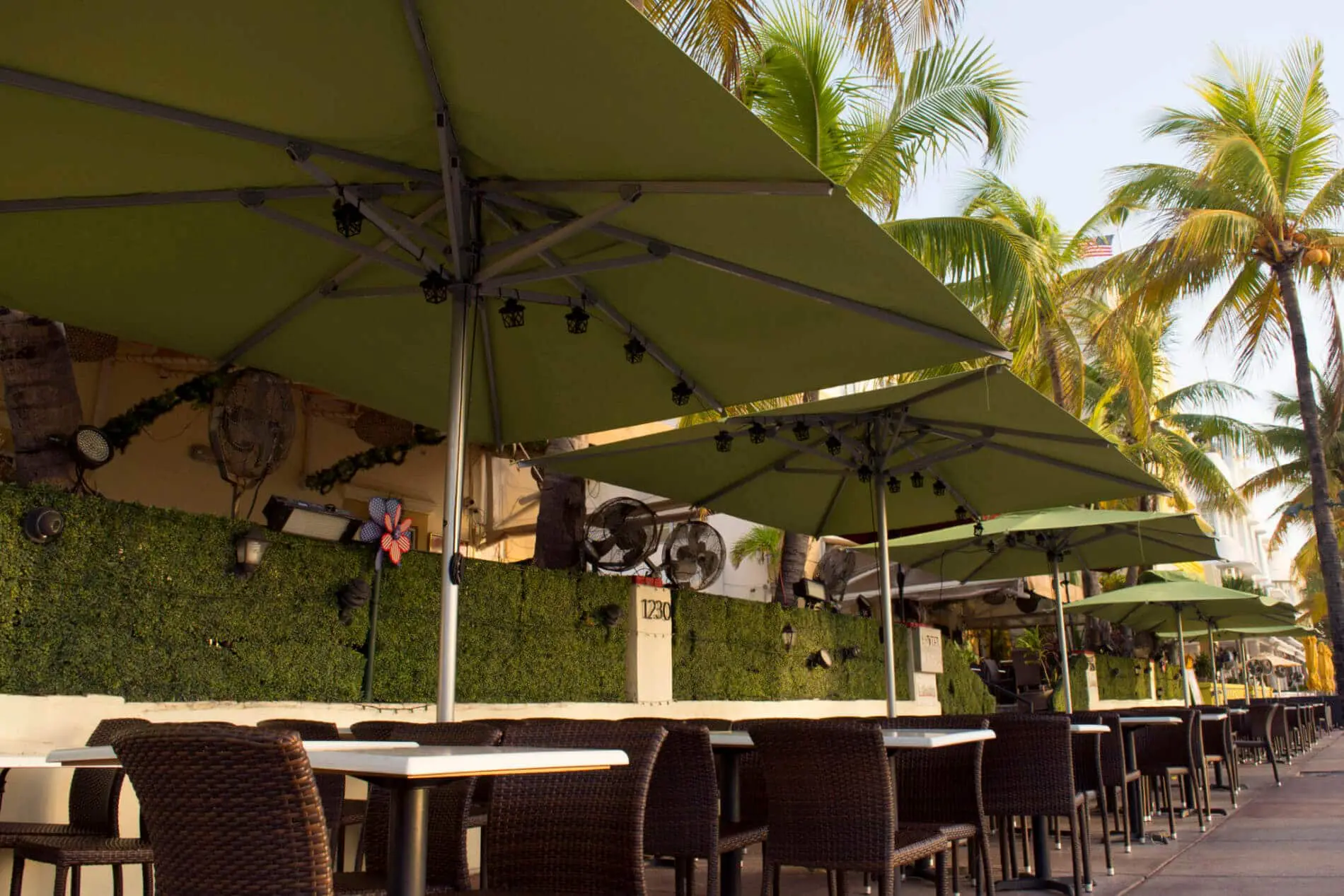 Outdoor Restaurant Umbrellas