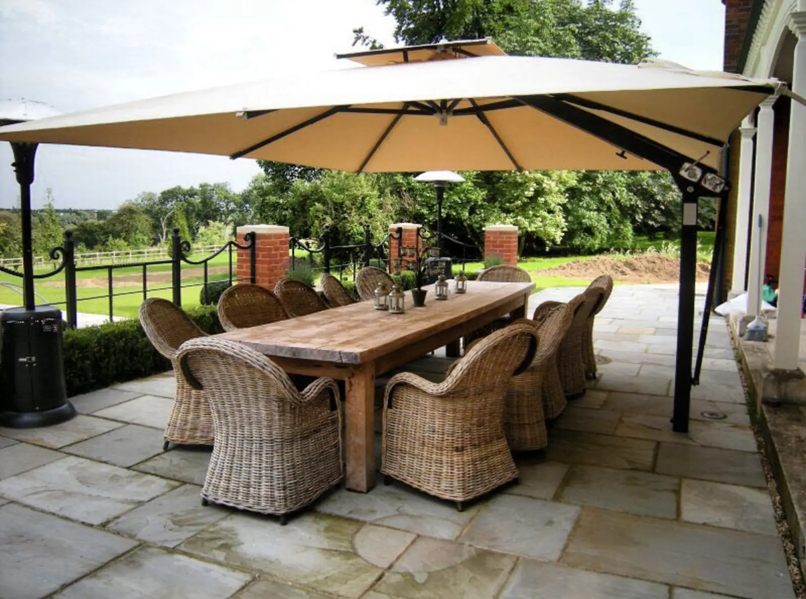 Patio Umbrella at high end residence