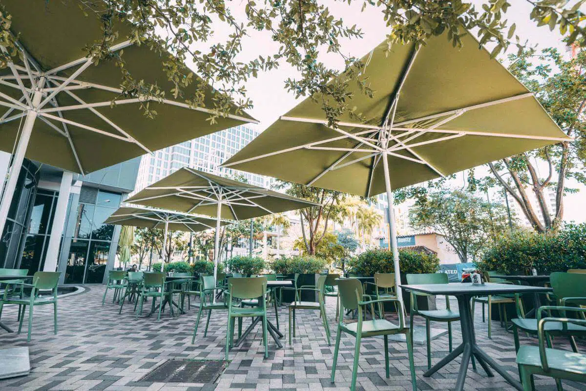 4 benefits of outdoor shading options for your café